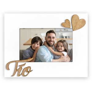 Houten fotolijst Tio 10x15 cm wit