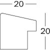 Fiorito houten lijst 40x50 cm donkergrijs