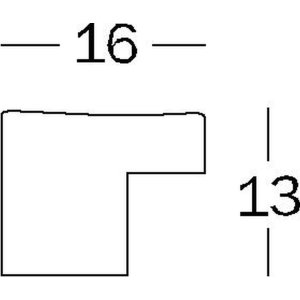Fotolijst constructie 18x24 cm wit