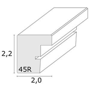 Houten lijst s45rj1ar licht eiken Antireflecterend glas