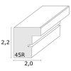 Houten lijst s45rj1ar licht eiken Antireflecterend glas