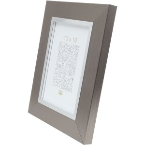 Kunststof lijst s41n zilver 10x15 cm premium glas