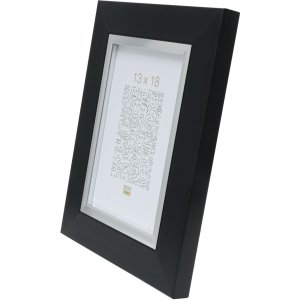 Kunststof lijst s41n zwart 18x24 cm premium glas