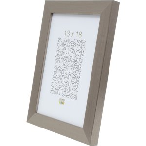 Kunststof lijst s41vd1 zilver 30x30 cm anti-reflecterend glas