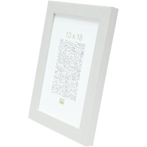 Kunststof lijst s41vf1 wit 15x20 cm anti-reflecterend glas