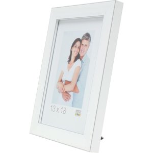 Kunststof lijst s41vk wit 10x15 cm premium glas