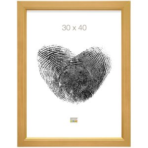 Houten lijst s42l goud 30x40 cm Premium glas