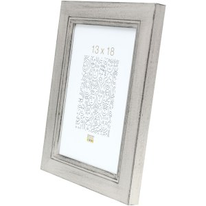 Houten lijst s42l zilver 10x15 cm premium glas