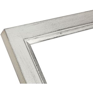 Houten lijst s42l zilver 30x40 cm Premium glas