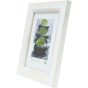 Houten lijst s42l wit 20x30 cm Premium glas