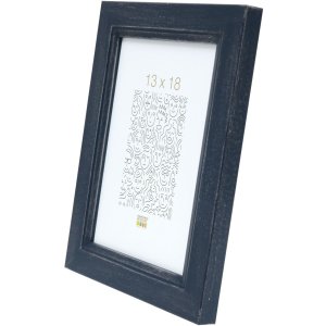 Houten lijst s42l blauw 20x30 cm premium glas