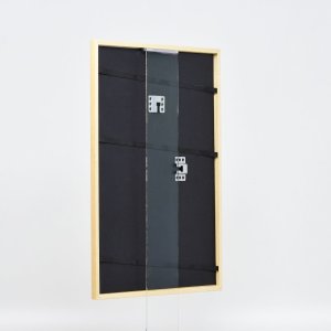 Effect massief houten lijst profiel 20 wit 10x10 cm Anti-reflecterend glas