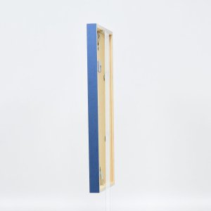 Effect houten lijst profiel 35 blauw 10x10 cm antireflexglas