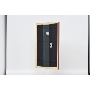 Effect houten lijst profiel 38 bruin 10x10 cm normaal glas