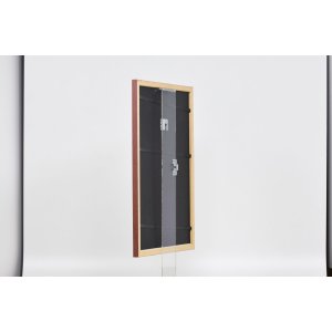 Effect houten lijst profiel 38 bruin 10x10 cm normaal glas