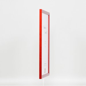 Effect houten lijst profiel 89 rood 10x10 cm normaal glas