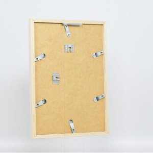 Effect houten lijst profiel 33 wit 10x10 cm ontspiegeld glas