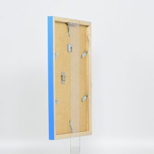 Houten lijst Top Cube 10x10 cm blauw museumglas