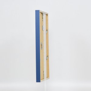 Effect houten lijst profiel 35 blauw 10x10 cm normaal glas + afstandhouder