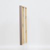 Effect houten lijst profiel 35 bruin 10x10 cm normaal glas + afstandhouder