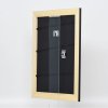 Effectief massief houten lijst Profiel 30 zwart 10x10 cm Helder glas