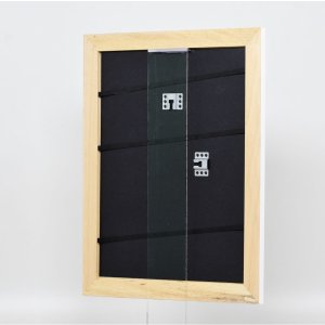 Effectief massief houten lijst Profiel 30 wit 10x10 cm Anti-reflecterend glas