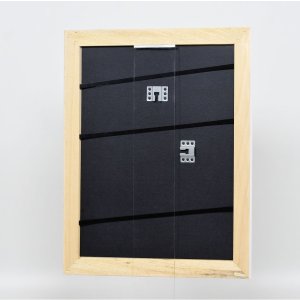 Effectief massief houten lijst Profiel 30 wit 10x10 cm Anti-reflecterend glas