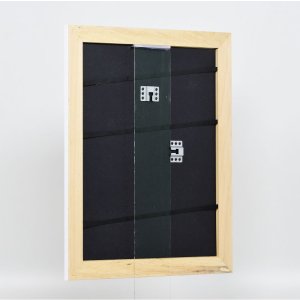 Effectief massief houten lijst Profiel 30 wit 10x10 cm Anti-reflecterend glas