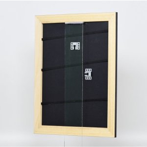 Effectief massief houten lijst Profiel 30 zwart 10x10 cm Anti-reflecterend glas