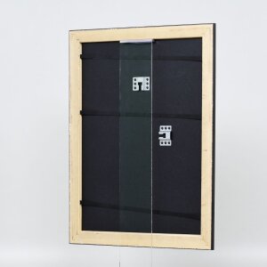 Effect houten lijst profiel 94 zwart 10x10 cm normaal glas