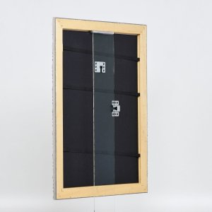 Effect houten lijst profiel 94 zilver 10x10 cm ontspiegeld glas