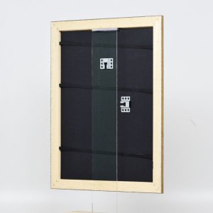 Effect houten lijst profiel 94 goud 10x10 cm anti-reflecterend glas