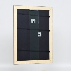 Effect houten lijst profiel 94 goud 10x10 cm anti-reflecterend glas