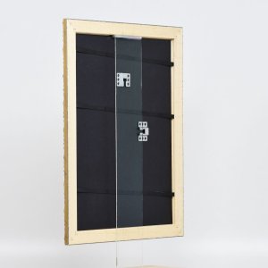 Effect houten lijst profiel 94 goud 10x10 cm anti-reflecterend glas