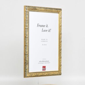 Effect houten lijst profiel 94 goud 10x10 cm anti-reflecterend glas