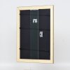 Effect houten lijst profiel 94 goud 10x10 cm anti-reflecterend glas