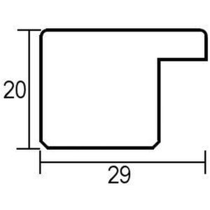 Effect Fotolijst 2311 antiek zilver 10x10 cm anti-reflecterend glas