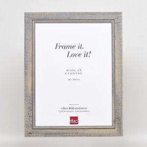 Effect Massief houten fotolijst 2240 grijs 10x10 cm Museum glas