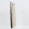 Effect massief houten lijst profiel 28 zilver 10x10 cm Helder glas