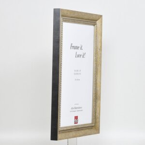 Effect massief houten lijst profiel 28 goud 10x10 cm Helder glas