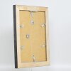 Effect massief houten lijst profiel 28 goud 10x10 cm Helder glas