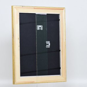 Effect houten lijst profiel 95 goud 10x10 cm normaal glas