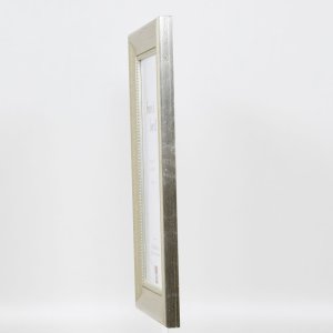 Effect houten lijst profiel 95 zilver 10x10 cm anti-reflecterend glas