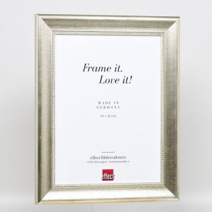 Effect houten lijst profiel 95 zilver 10x10 cm anti-reflecterend glas