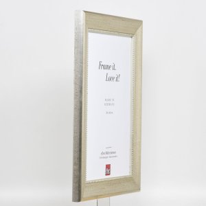 Effect houten lijst profiel 95 zilver 10x10 cm anti-reflecterend glas