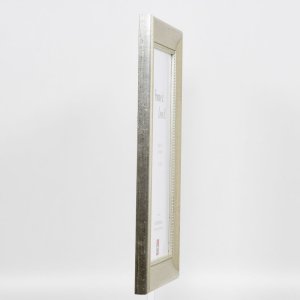 Effect houten lijst profiel 95 zilver 10x10 cm anti-reflecterend glas