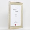 Effect houten lijst profiel 95 zilver 10x10 cm anti-reflecterend glas