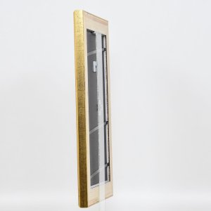 Effect houten lijst profiel 95 goud 10x10 cm anti-reflecterend glas