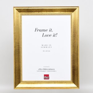 Effect houten lijst profiel 95 goud 10x10 cm anti-reflecterend glas