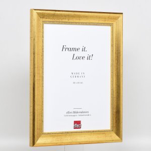 Effect houten lijst profiel 95 goud 10x10 cm anti-reflecterend glas